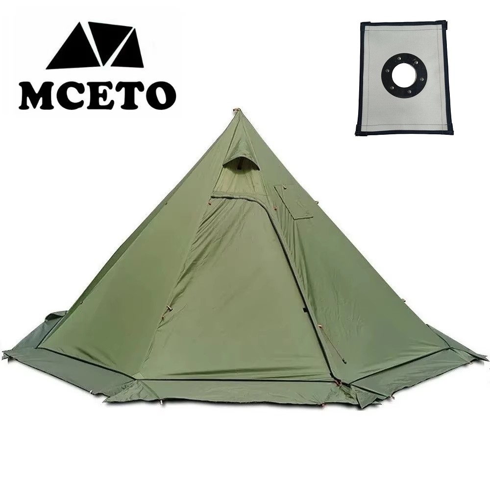 New Pyramid Tent With Snow Ski - Campfire Cooking In Another World のレビューと価格