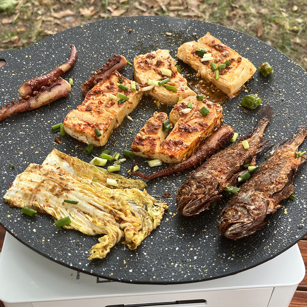 Oil Frying Pan Baking Tray Non - Camping Cooking Without Gas のレビューと価格