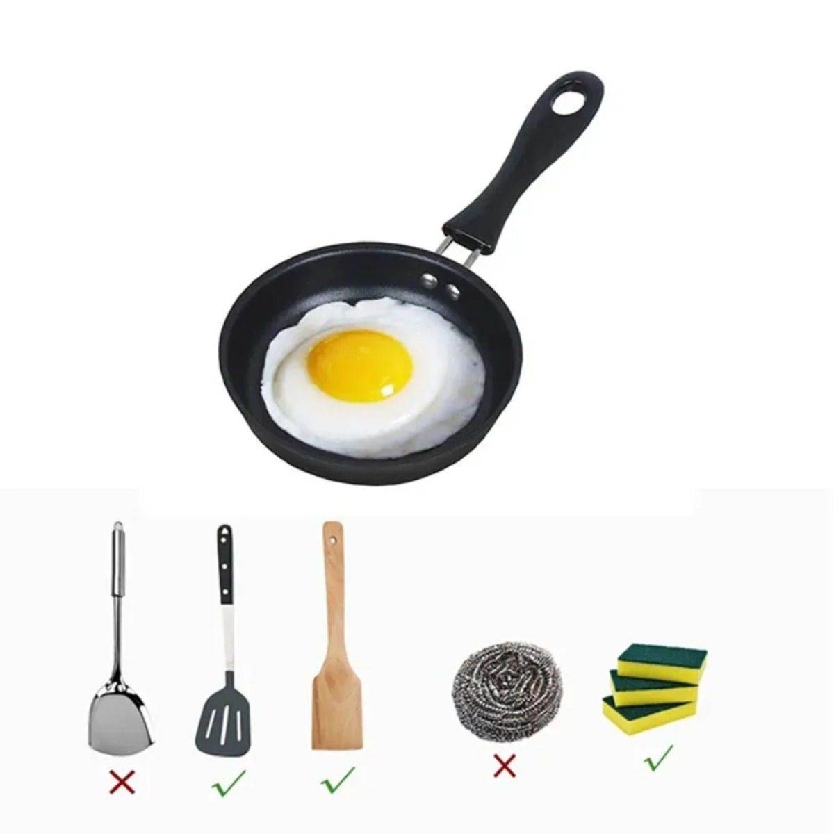 Mini Frying Pan with Handle Po - Camping Cooking Without Gas のレビューと価格